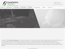 Tablet Screenshot of corecentricsolutions.com